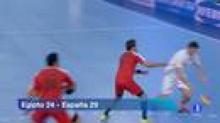 Telediario 1 - España no brilla pero gana a Egipto