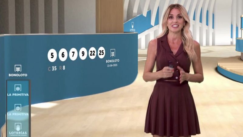 Resultados del sorteo de Bonoloto y Primitiva del 23 de junio de 2025.