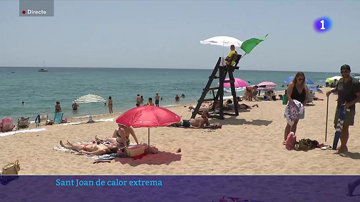 L'Informatiu - La calor intensa no dona treva i les platges es converteixen en el refugi preferit