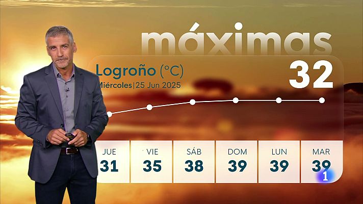 Informativo Telerioja - El tiempo en la rioja - 25-06-2025 - Ver ahora