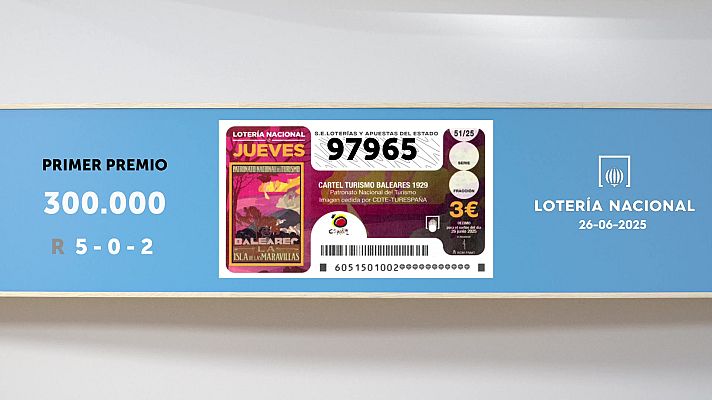 SELAE - Sorteo de la Lotería Nacional del 26/06/2025