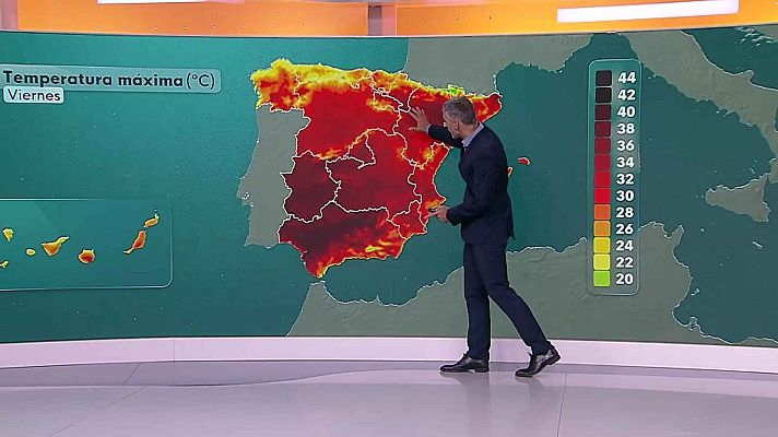 El tiempo - Máximas significativamente elevadas en gran parte del interior sur e interior este peninsular