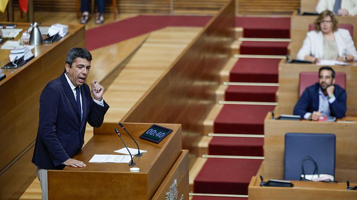  - Cruce de acusaciones en la última sesión de control a Carlos Mazón