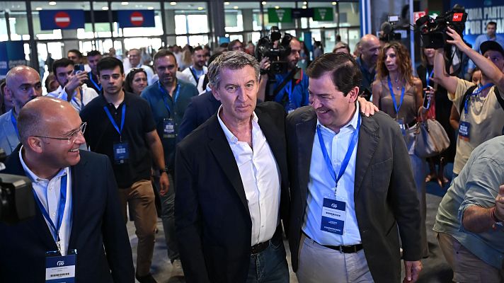 Telediario Fin de Semana - El PP presenta su proyecto como una "tabla salvación" ante la "vergüenza" del PSOE