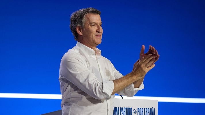 Telediario Fin de Semana - Feijóo es reelegido presidente del PP en un Consejo Nacional sin sorpresas