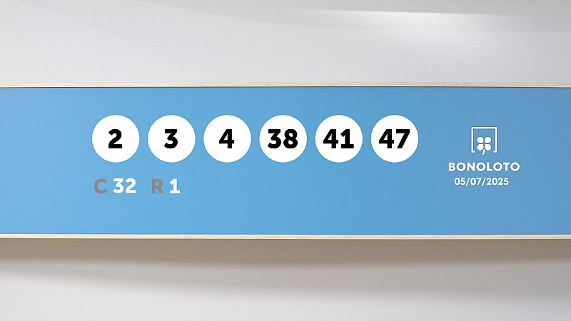 Sorteo de la Lotera Bonoloto del 05/07/2025 - Ver ahora