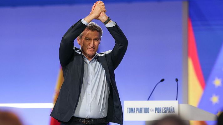 Telediario Fin de Semana - Feijóo aspira a un gobierno en solitario sin vetar pactos con Vox ni el PSOE