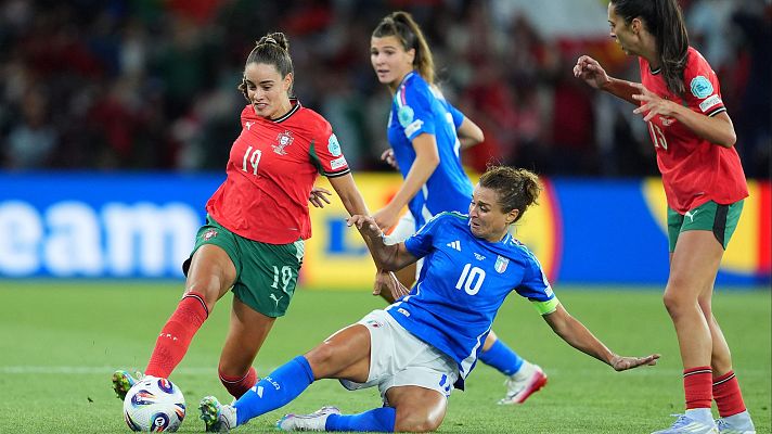 Eurocopa - Resumen Portugal - Italia partido del grupo B de la Eurocopa femenina 2025