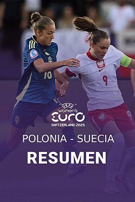 Resumen del Polonia - Suecia, partido del grupo C de la Eurocopa femenina 2025