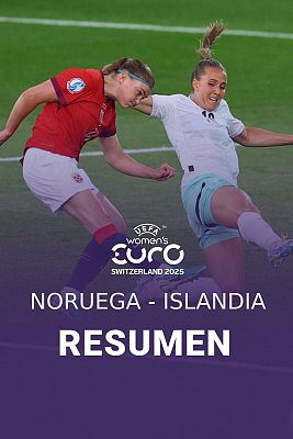 Resumen del Noruega - Islandia, partido del grupo A de la Eurocopa femenina 2025