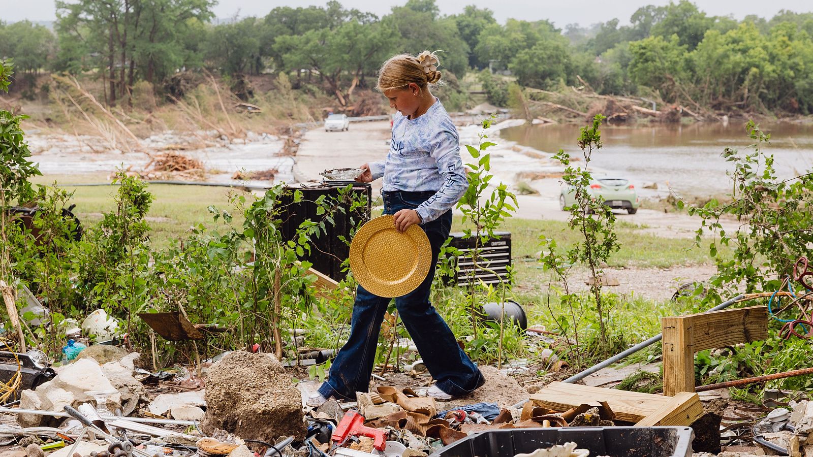 Continúan las labores de búsqueda tras las inundaciones en Texas (Estados Unidos) | Ver
