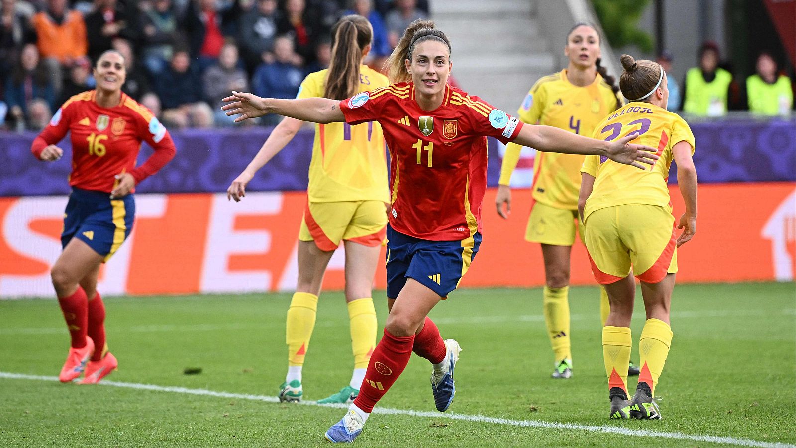 Eurocopa femenina: gol de Alexia en España - Bélgica (6-2) | Ver | Ver