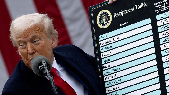 Telediario 2 - Trump anuncia aranceles de hasta el 40% a países con los que no ha logrado un acuerdo y entrarán en vigor el 1 de agosto