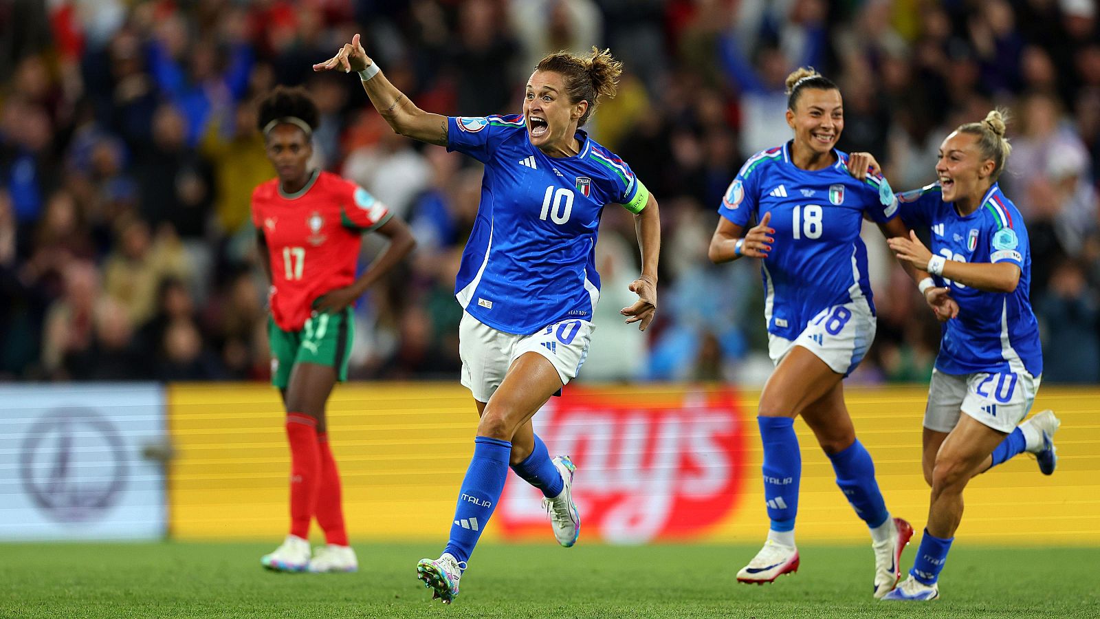 Eurocopa femenina: Gol de Italia a Portugal (0-1) | Ver | Ver