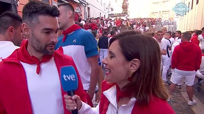 San Fermín - Antonio, primer herido por asta en San Fermín 2025: "Solo tengo un corte de dos centímetros en la axila"