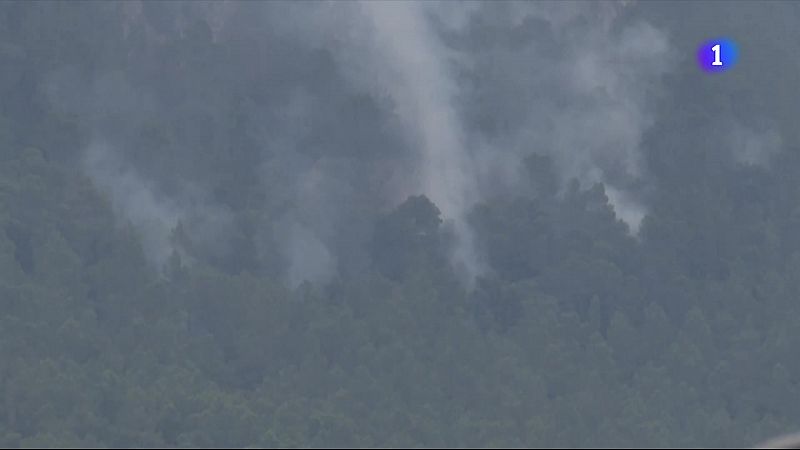 Els Bombers aconsegueixen estabilitzar l'incendi de Paüls - L'Informatiu | Veure