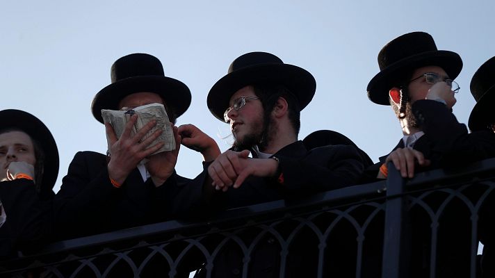 Telediario 1 - Los ultraortodoxos israelís protestan contra su reclutamiento