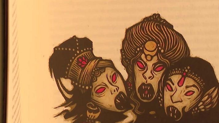 Telediario 2 - Tomás Hijo ilustra a Drácula en una obra entre el grabado medieval y el cómic