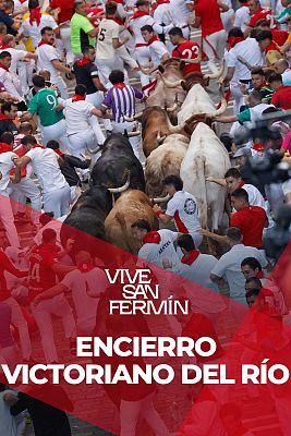 Cuarto encierro de San Fermn 2025 con los Victoriano del Ro