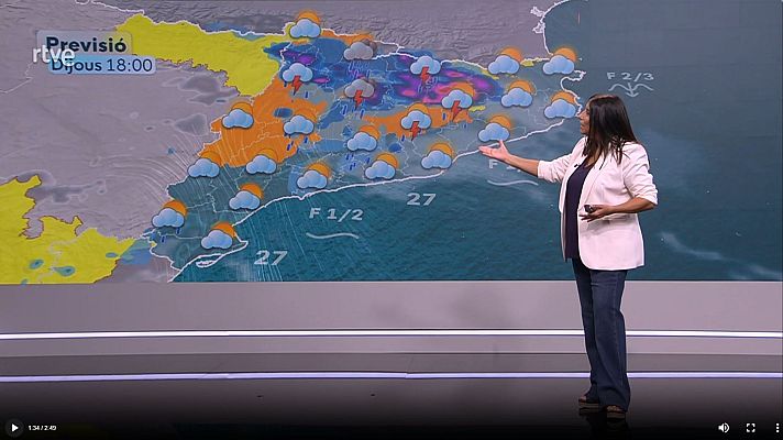 El temps - Calor moderada i temps insegur