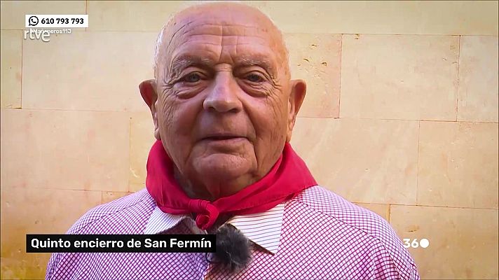 Mañaneros 360 - Rafael, el corredor más veterano de San Fermín: "Tengo 80 años y seguiré corriendo hasta que Dios quiera"