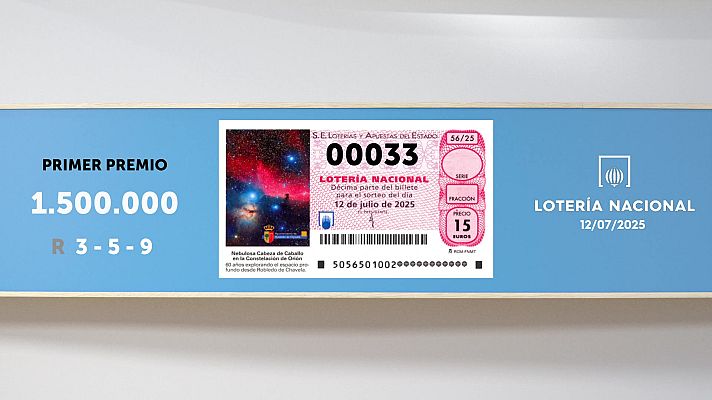 SELAE - Sorteo de la Lotería Nacional del 12/07/2025