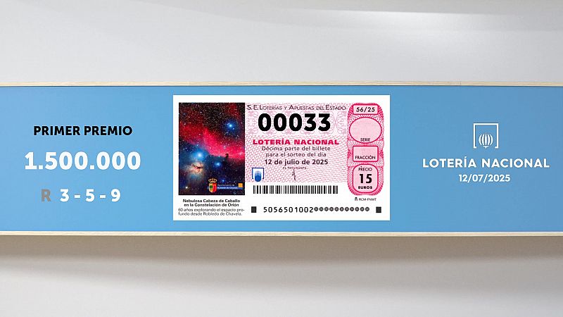 Sorteo de la Lotera Nacional del 12/07/2025 - Ver ahora