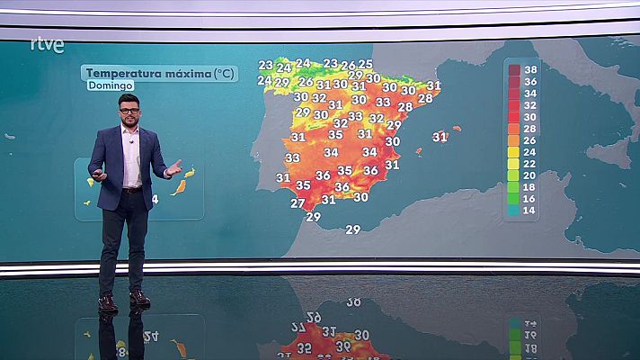El tiempo - Tormentas y chubascos localmente fuertes en el entorno del alto Ebro-Cantábrico oriental