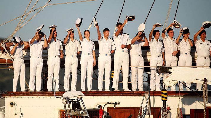 Telediario Fin de Semana - La princesa Leonor concluye siete meses de travesía a bordo de Elcano