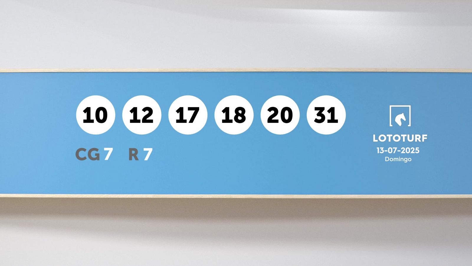 Sorteo de la Lotería Lototurf del 13/07/2025 - Ver ahora
