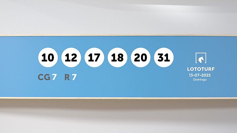 Sorteo de la Lotería Lototurf del 13/07/2025 - Ver ahora