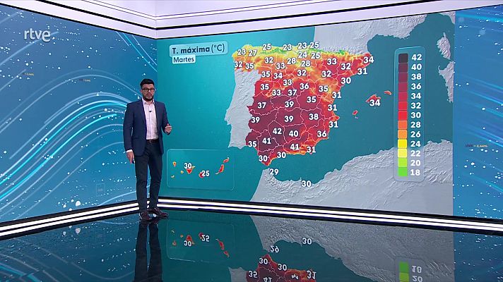 El tiempo - Ascenso notable de las temperaturas máximas en áreas de Andalucía, Aragón y Cataluña
