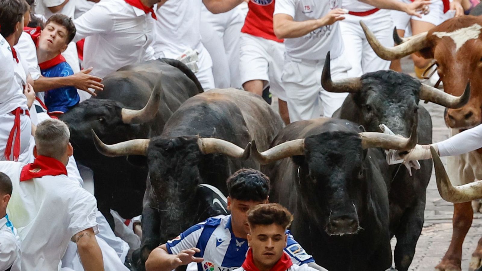 Octavo encierro de San Fermín - Mañaneros 360 | Ver