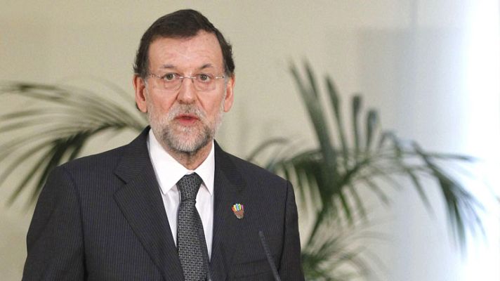 Telediario 1 - Rajoy pide políticas de crecimiento