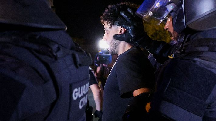 Telediario 1 - Prisión sin fianza para el detenido por la agresión al vecino de Torre Pacheco