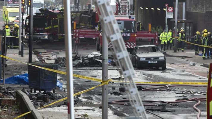 Telediario 1 - Accidente en el centro de Londres