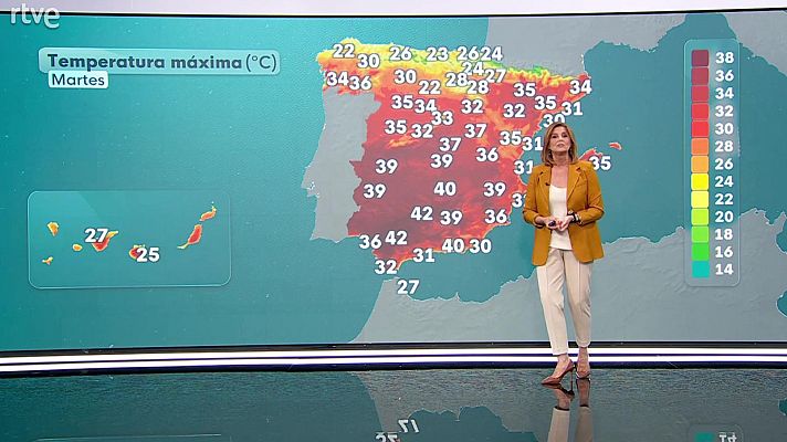 El tiempo - Las máximas descenderán en Navarra, La Rioja, este de Castilla y León y zonas de Aragón