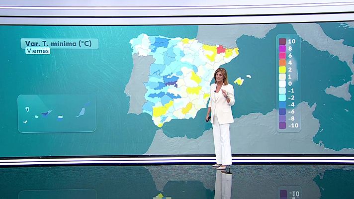 El tiempo - Las temperaturas máximas descenderán en las Canarias más orientales y oeste peninsular