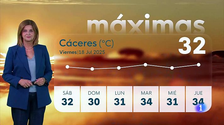 Noticias de Extremadura - El tiempo en Extremadura - 18/07/2025