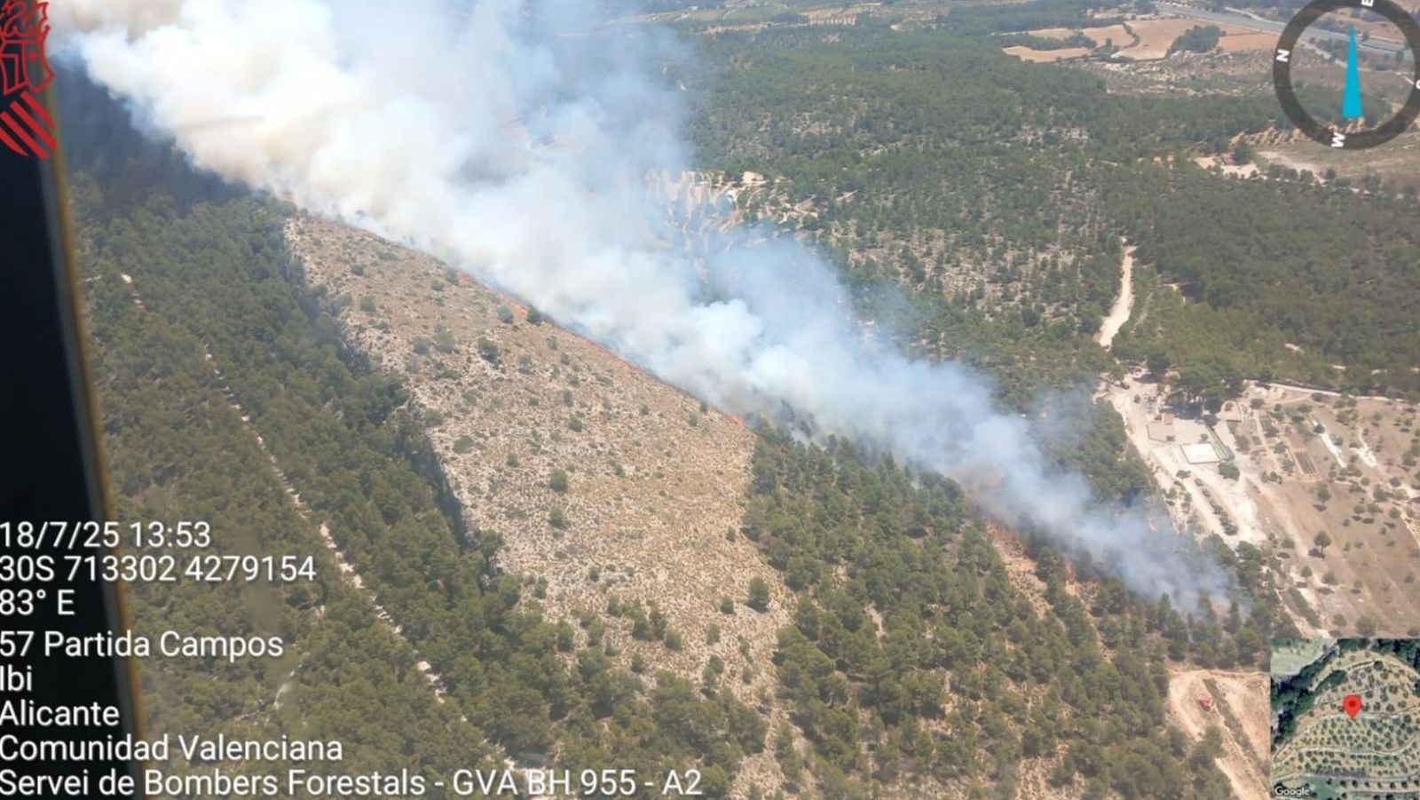 Entrevista oficial del operativo de incendio de Ibi, Alicante - La tarde en 24h | Ver