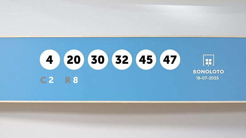Sorteo de la Lotería Bonoloto y Euromillones del 18/07/2025 - Ver ahora