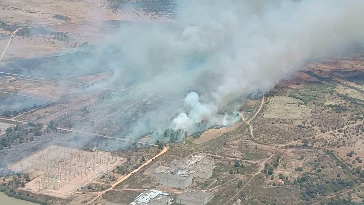 Telediario Fin de Semana - El incendio de Valdecaballeros está perimetrado y presenta una evolución favorable