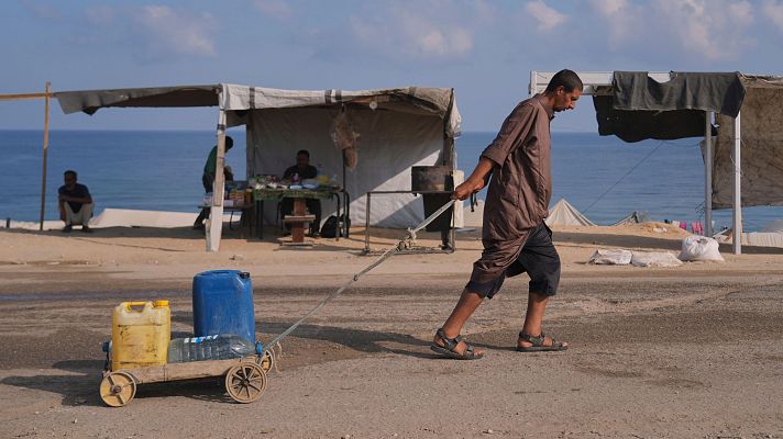 Telediario Fin de Semana - Israel sigue matando gazatíes en los puntos de reparto y ordena evacuar Deir al Balah