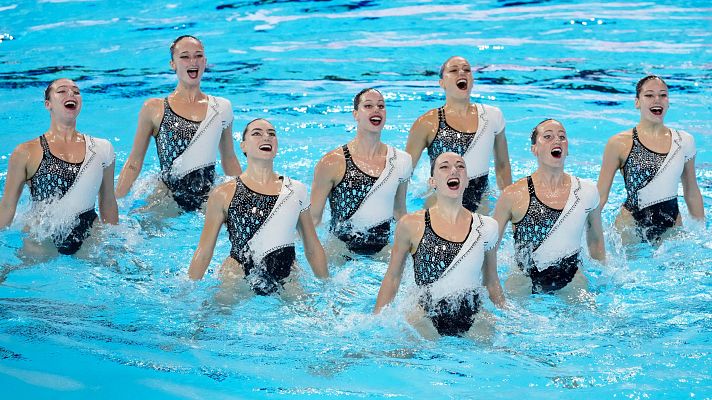 Natación - Así ha sido el ejercicio de España en la final técnica por equipos del Mundial de Singapur 2025