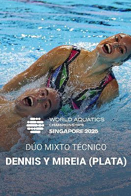 Natación - Así ha sido el ejercicio de Dennis González y Mireia Hernández en el dúo mixto técnico del Mundial