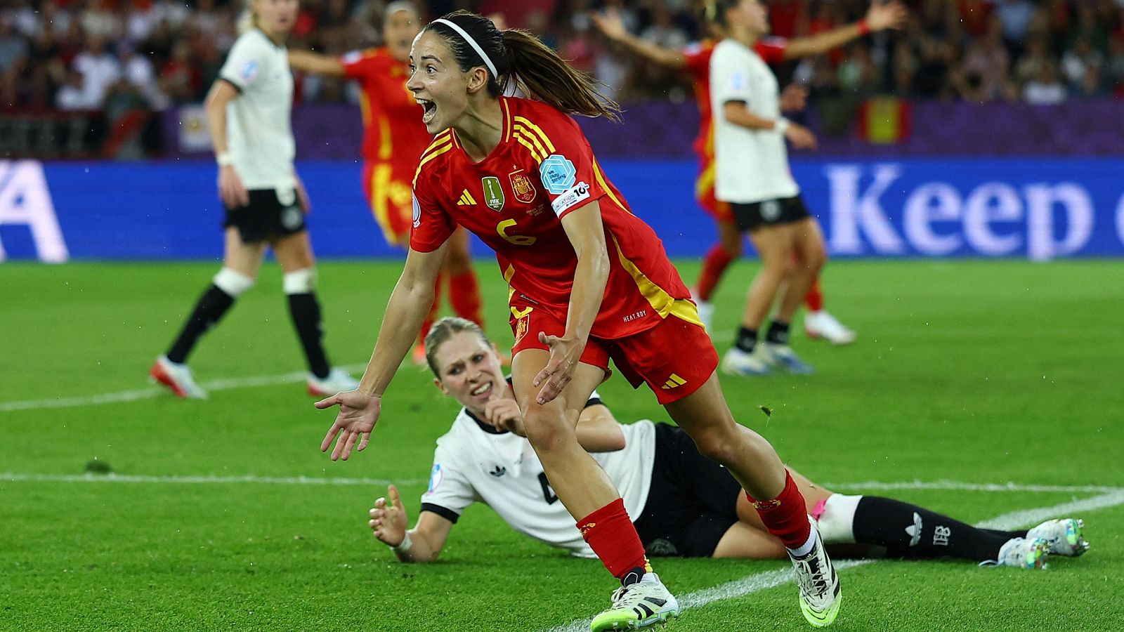Eurocopa femenina: Gol de Aitana España a Alemania (0-1) | Ver