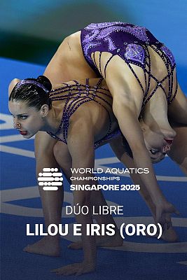 Natación - España, medalla de oro en dúo libre (F) en el Mundial de Singapur