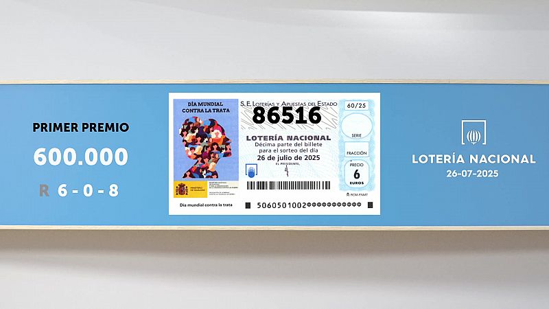 Sorteo de la Lotera Nacional del 26/07/2025 - Ver ahora