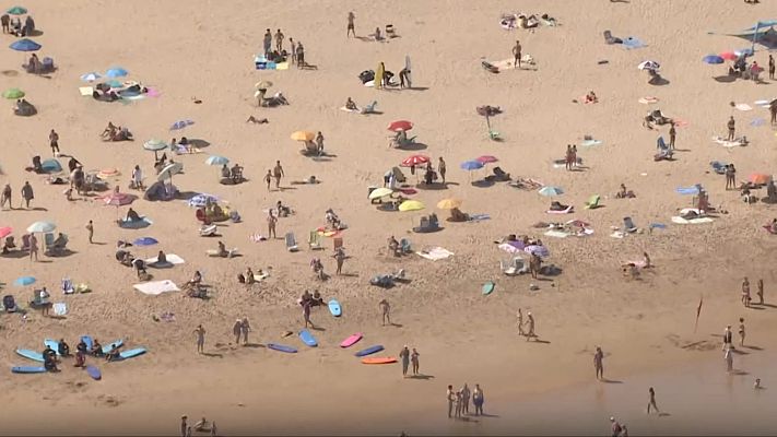 Telediario Fin de Semana - La vigilancia de las playas españolas desde el aire