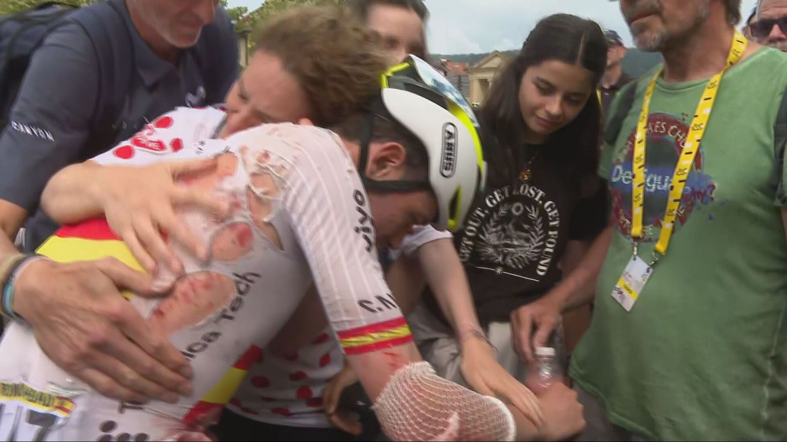 Iván Romeo, tras su dura caída: ''No sé cómo he llegado a la meta'' | Ver